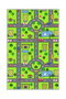 Conceptum Alfombra Multicolor 80 x 50 cm con Impresión 3D